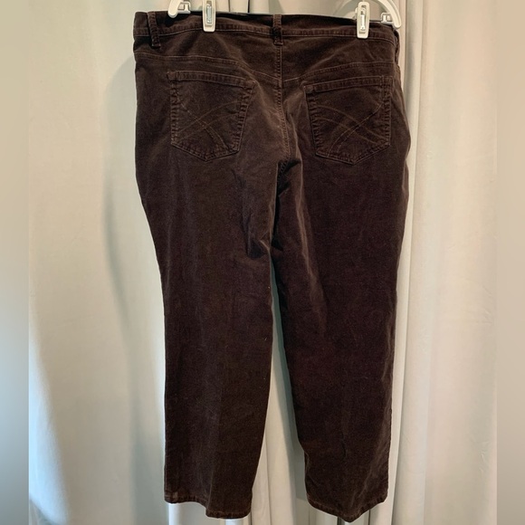 Gloria Vanderbilt Women’s Brown Corduroy Straight Leg Pants; Size 18W - Picture 2 of 8